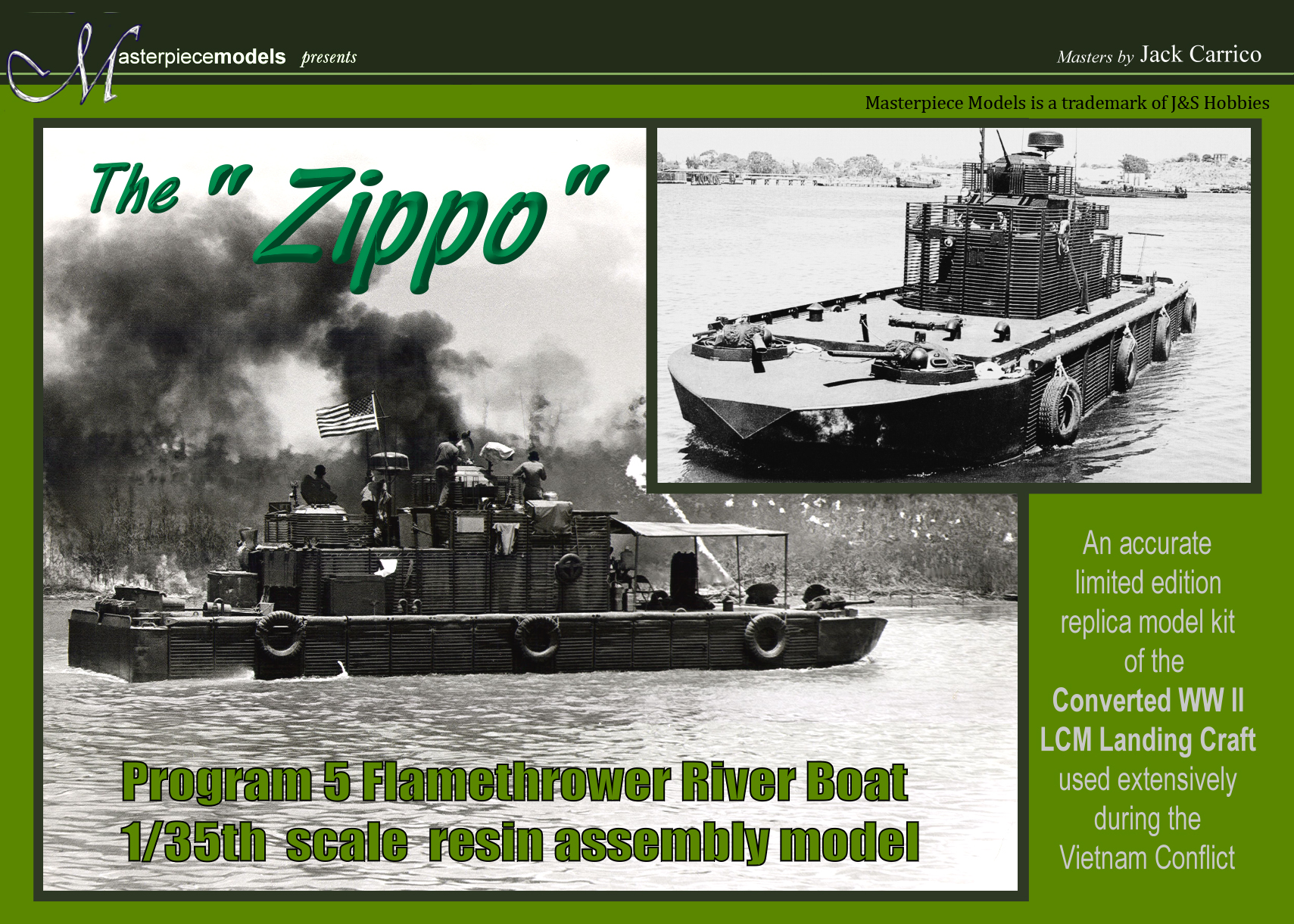 PGM 5 Zippo | Program 5 Zippo Flamethrower River Boat | War Model Kits