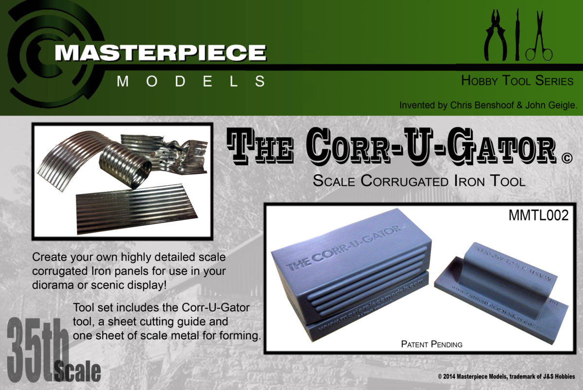 THE CORR-U-GATOR scale corrugated sheet metal maker 1/48th scale