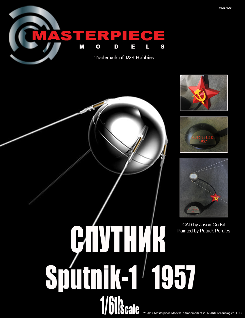 1/24 Sputnik-1 Satellite Scale Model Kit