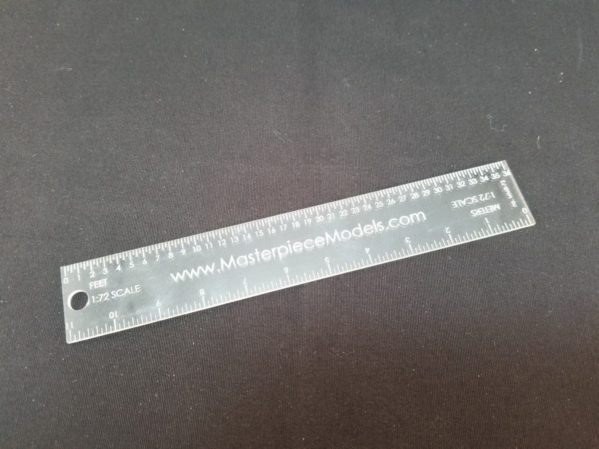 1:72 scale ruler Expotools 74172 