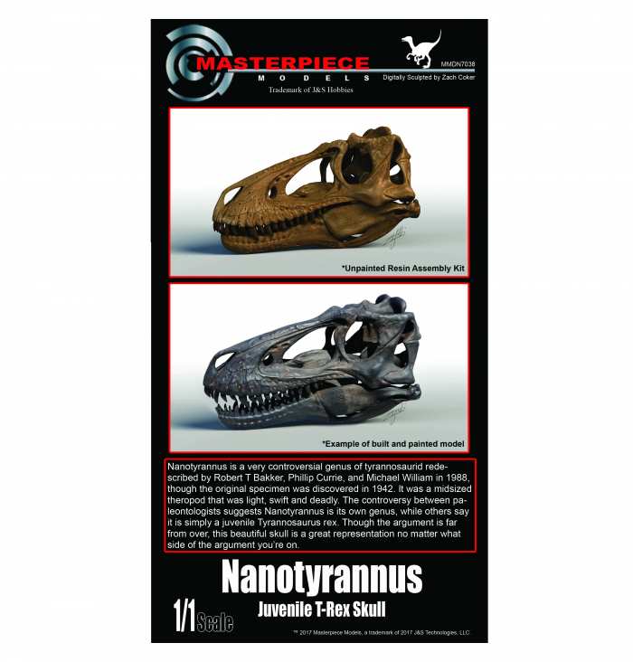 Nanotyrannus/juvenile T-Rex resin assembly kit.