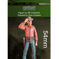 resin model kits cowboy 54mm